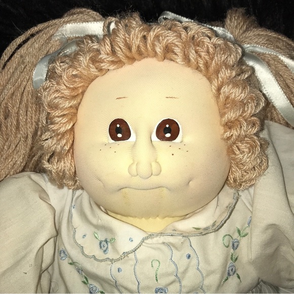 Cabbage Patch Soft Sculpt Xavier Roberts Vintage Signed The Little People Brown - Picture 3 of 16